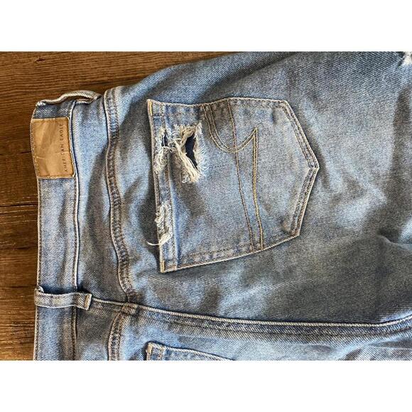 American Eagle Mom Jeans - Distressed Blue Denim 4 - Picture 7 of 7
